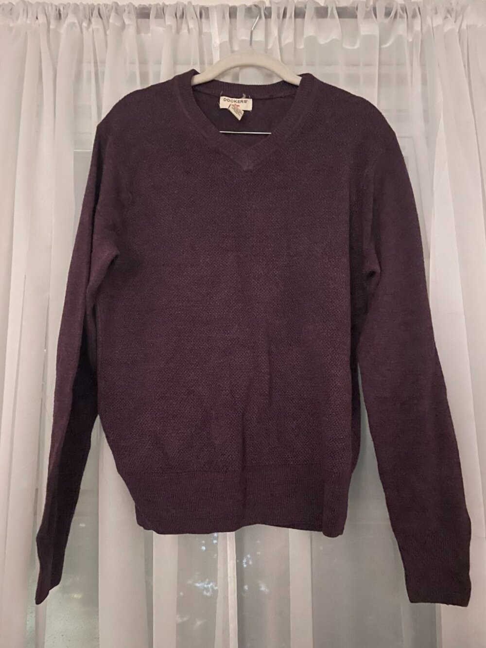purple sweater
